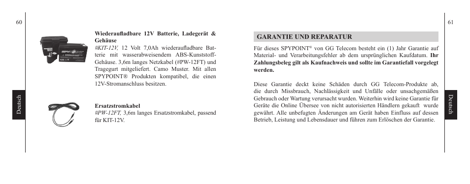 SPYPOINT IRB-W-B User Manual | Page 31 / 33