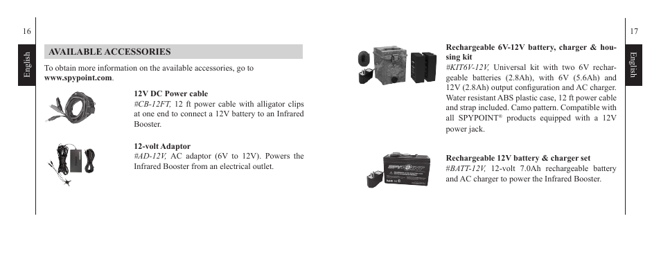 SPYPOINT IRB-W-B User Manual | Page 9 / 33