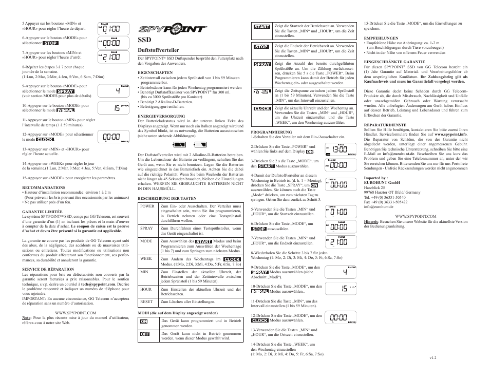 P int spy int p spy | SPYPOINT SSD User Manual | Page 2 / 2