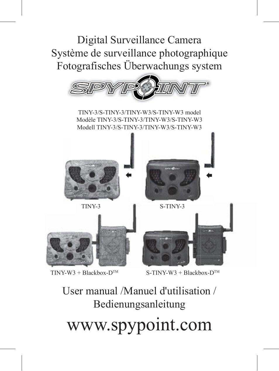 SPYPOINT S-TINY-3 User Manual | 55 pages