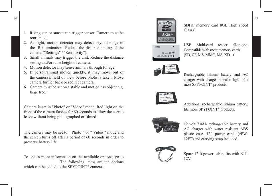 SPYPOINT S-TINY-3 User Manual | Page 16 / 55