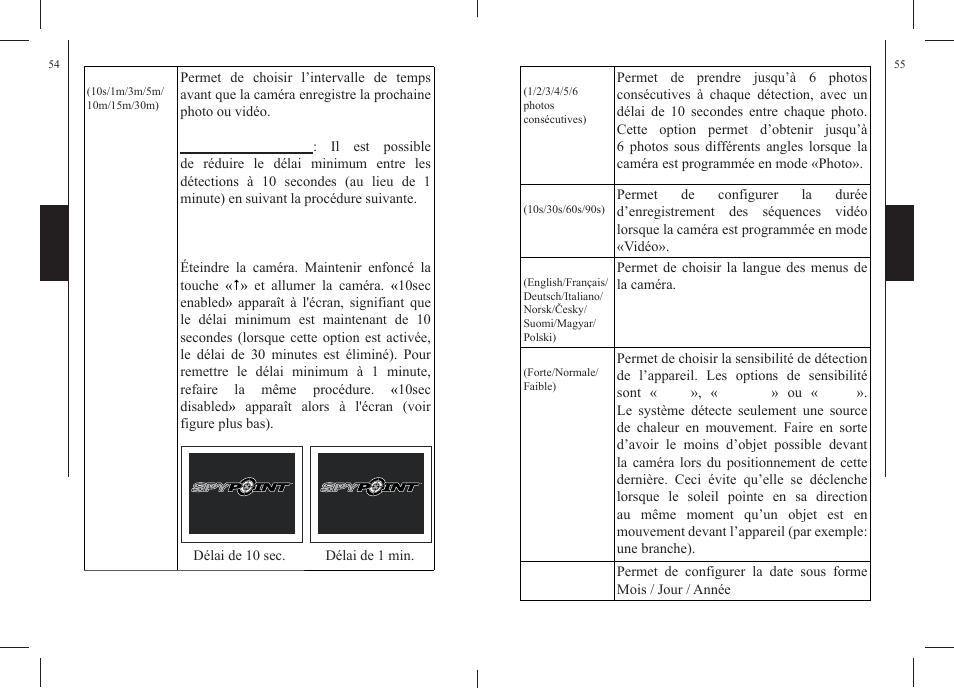 SPYPOINT S-TINY-3 User Manual | Page 28 / 55