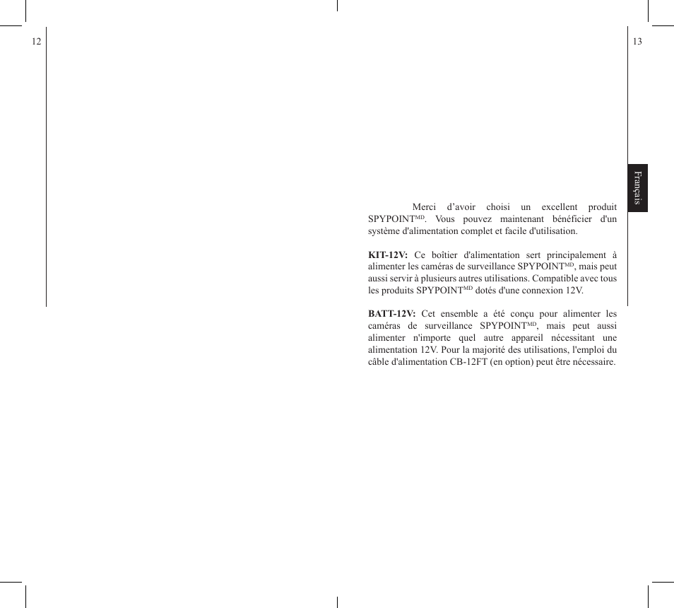 SPYPOINT KIT-12V User Manual | Page 7 / 16