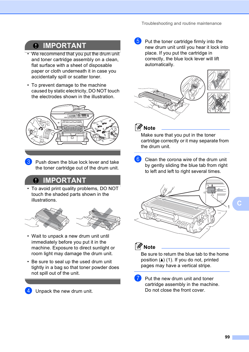 Important | Brother DCP-8085DN User Manual | Page 106 / 143