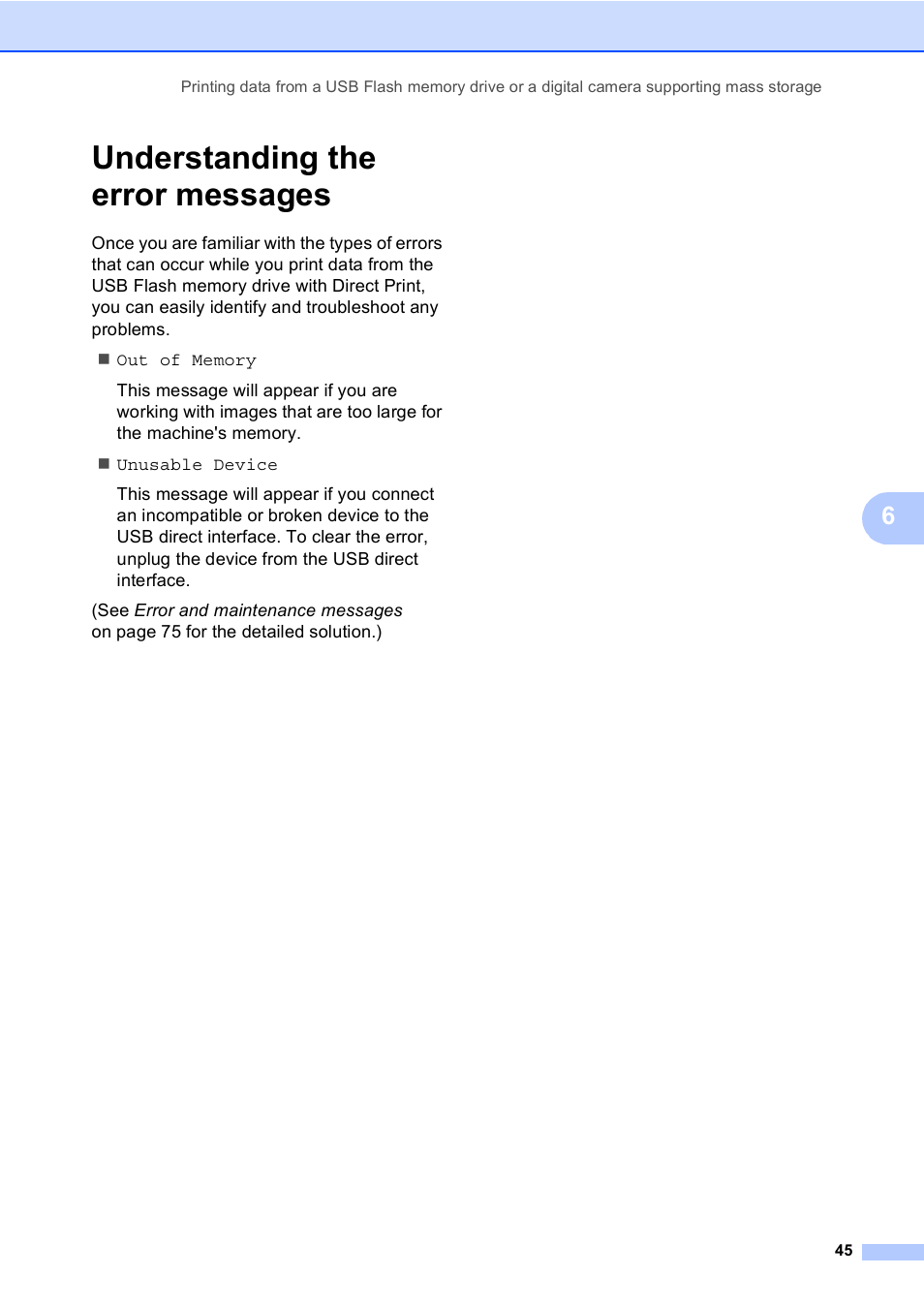 Understanding the error messages | Brother DCP-8085DN User Manual | Page 52 / 143