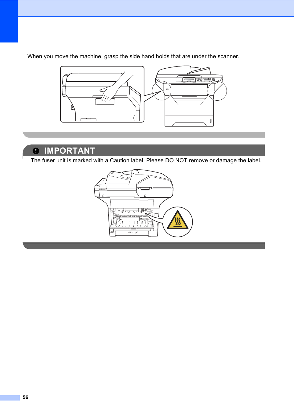 Important | Brother DCP-8085DN User Manual | Page 63 / 143