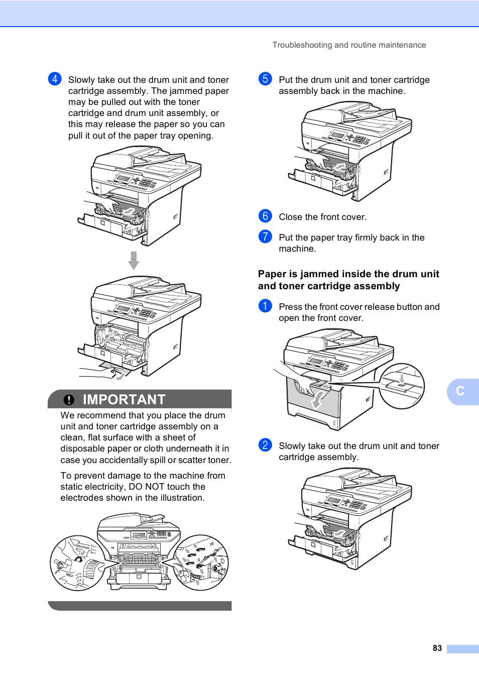 Important | Brother DCP-8085DN User Manual | Page 90 / 143