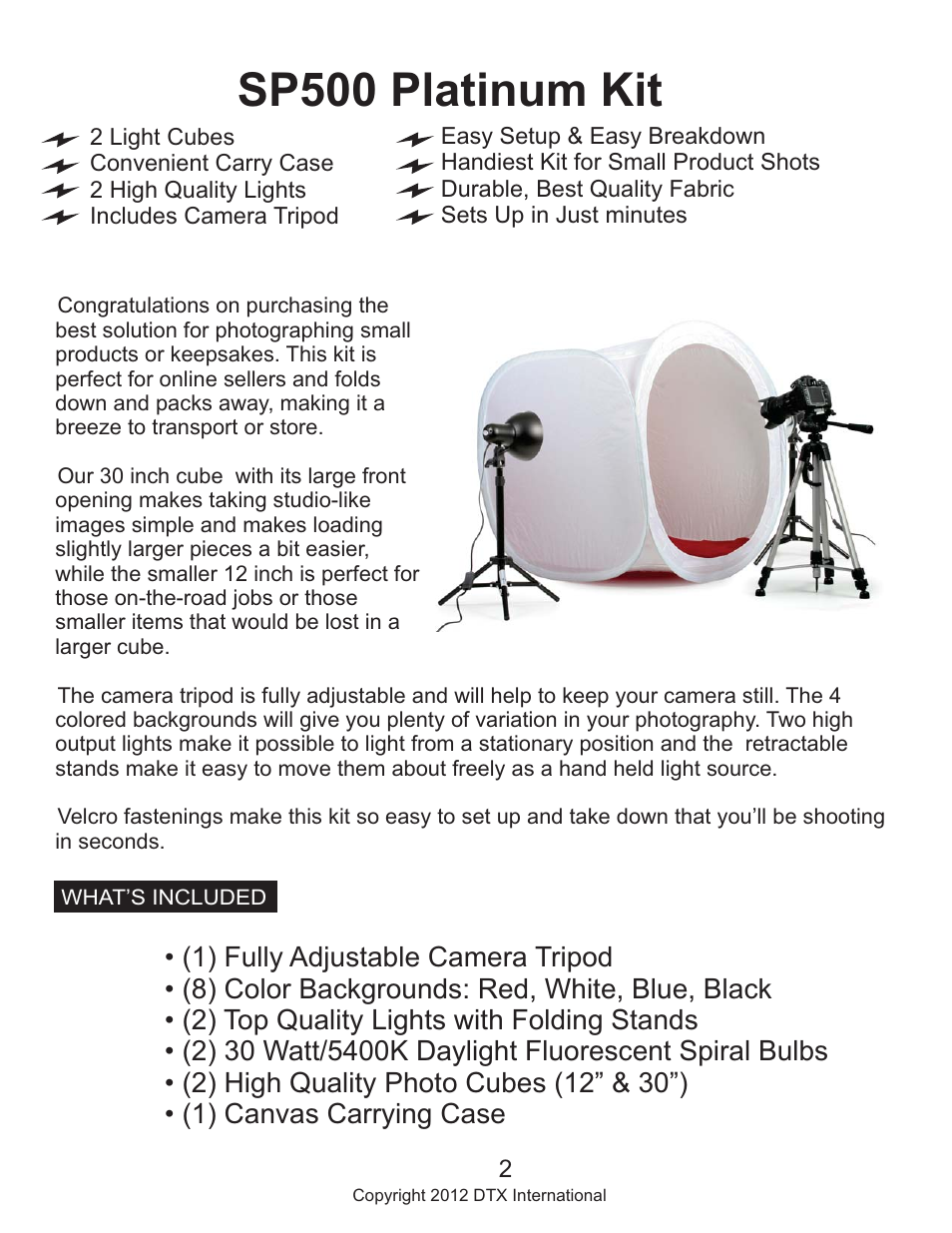 Sp500 platinum kit, Replace photo | Square Perfect 1050 SP500 Platinum Kit User Manual | Page 2 / 5