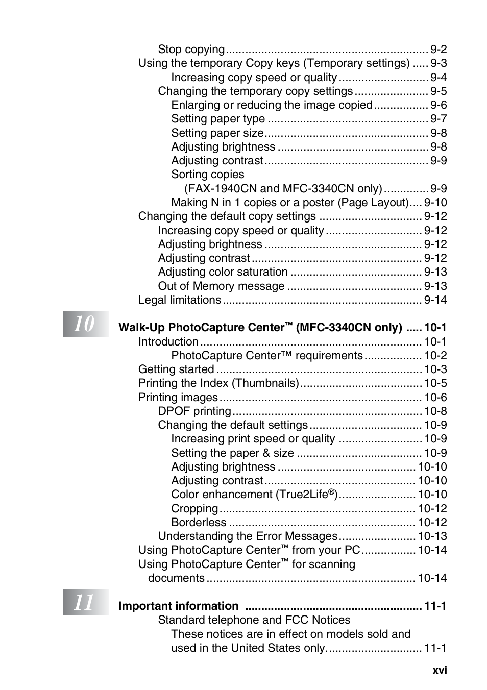 Brother FAX-1940CN User Manual | Page 18 / 231