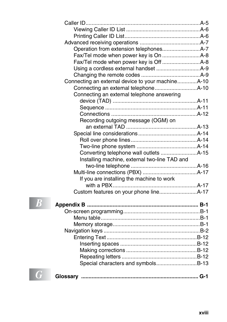 Brother FAX-1940CN User Manual | Page 20 / 231