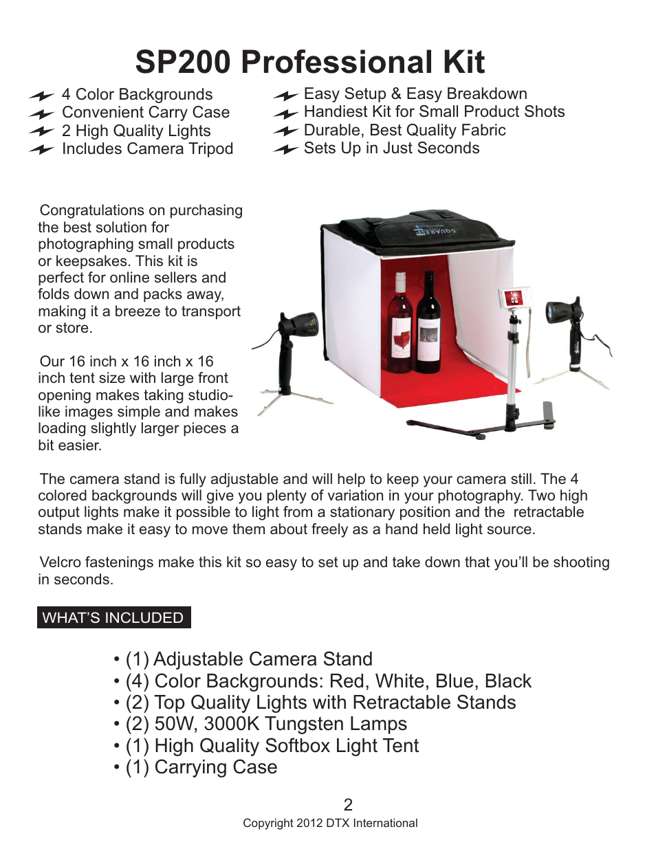 Sp200 professional kit, Replace photo | Square Perfect 3085 SP200 Professional Kit User Manual | Page 2 / 5