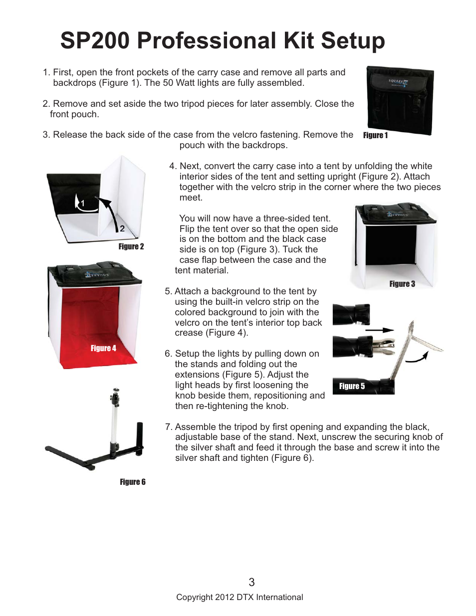 Sp200 professional kit setup | Square Perfect 3085 SP200 Professional Kit User Manual | Page 3 / 5