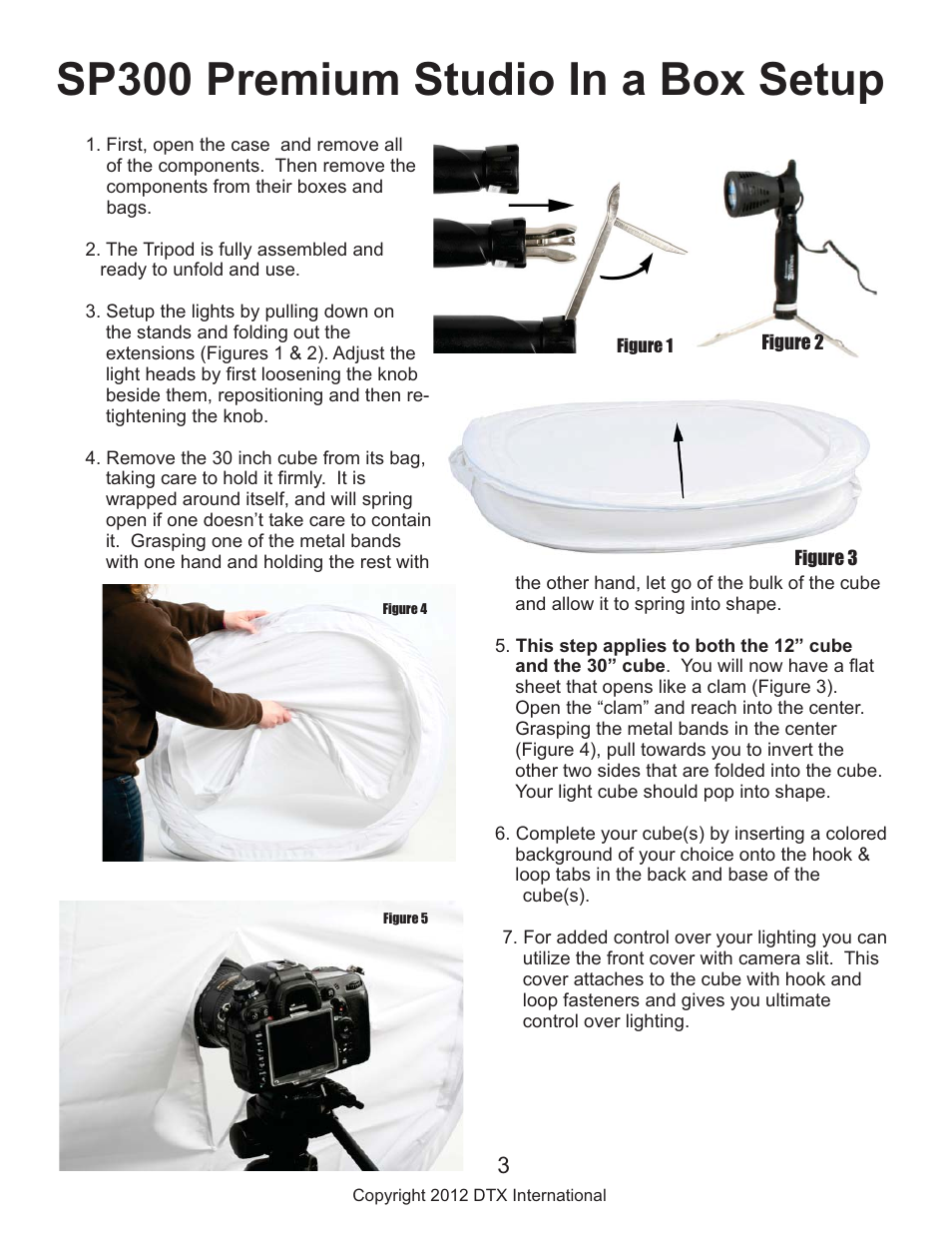 Sp300 premium studio in a box setup | Square Perfect 3090 SP300 Classic Kit User Manual | Page 3 / 5