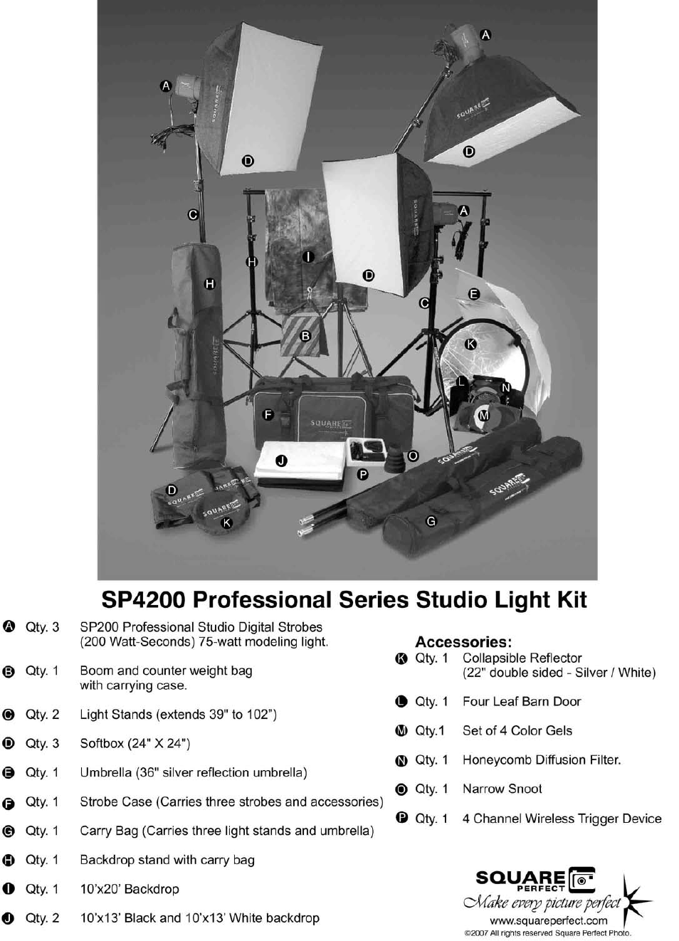 Square Perfect 4135 SP4200 Flash Kit User Manual | Page 2 / 5