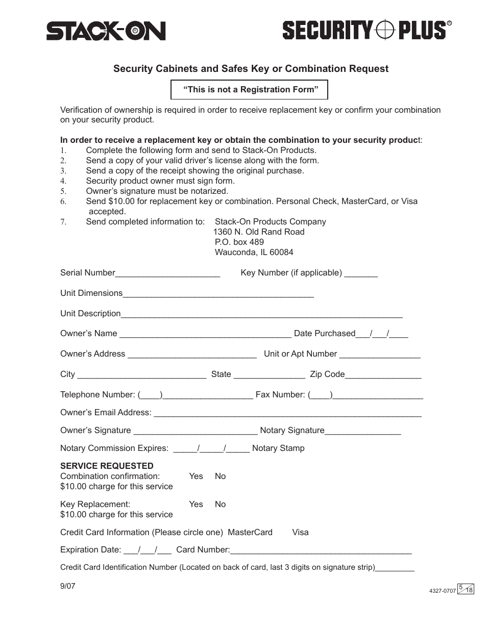 Stack-On GC-8-RTA 4327-0707 User Manual | Page 5 / 18