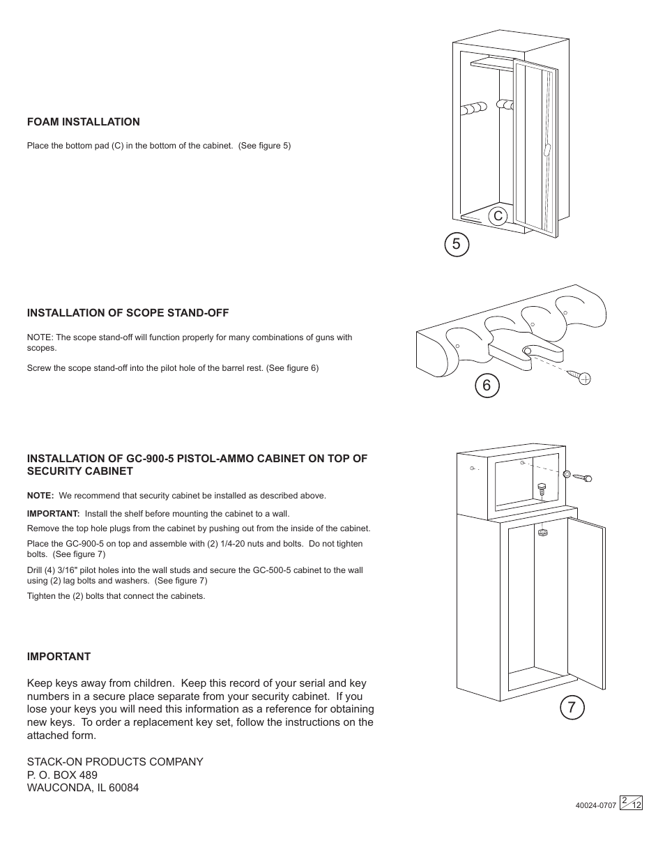 Stack-On GC-14P 40024-0707 User Manual | Page 2 / 12