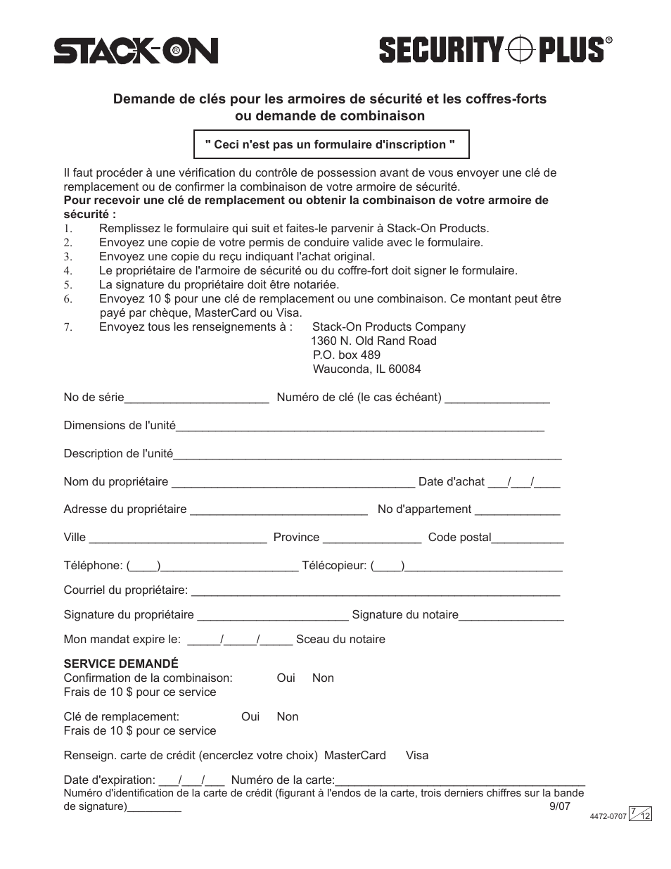 Stack-On GC-500-5 4472-0707 User Manual | Page 7 / 12