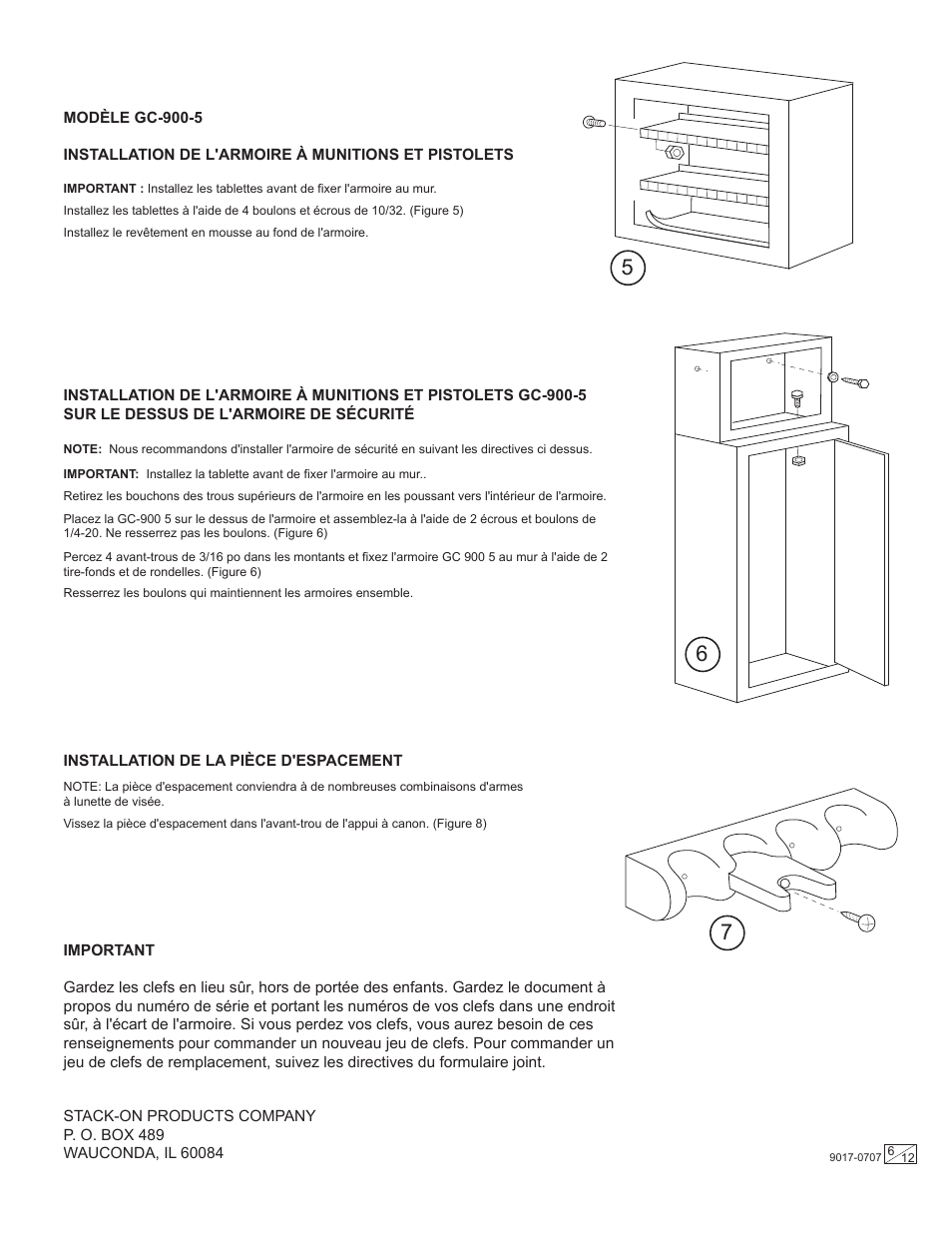 Stack-On GC-900-5 9017-0707 User Manual | Page 6 / 12