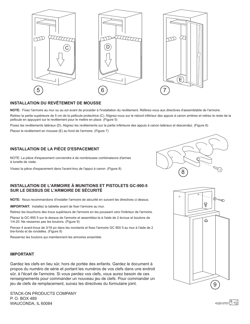 Stack-On GC-914-5 4320-0707 User Manual | Page 6 / 12