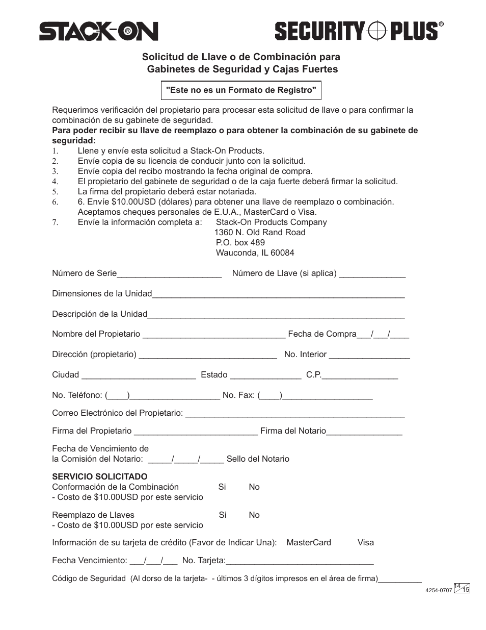 Stack-On GCD-9216-5 4254-0707 User Manual | Page 14 / 15