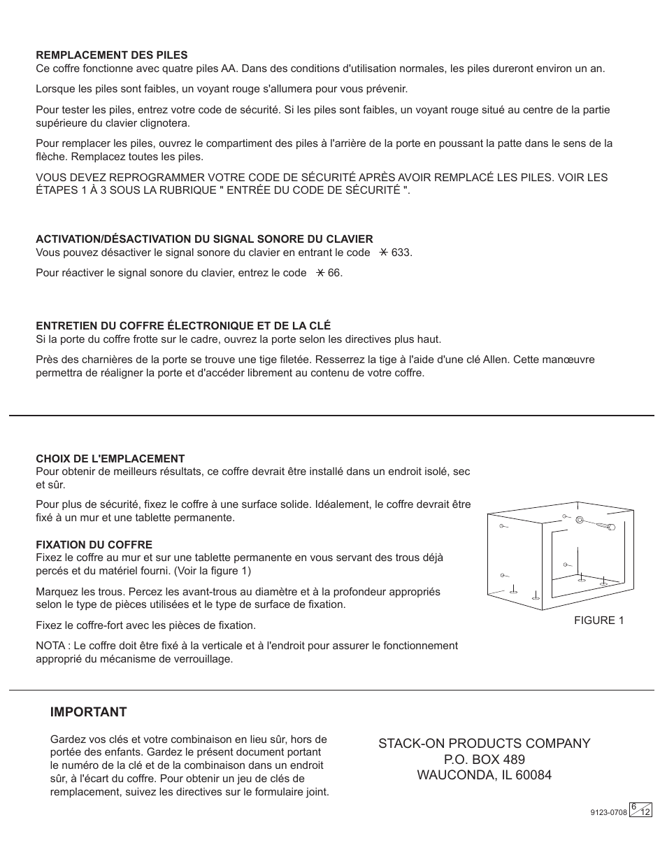 Stack-On PS-512 9123-0708 User Manual | Page 6 / 12