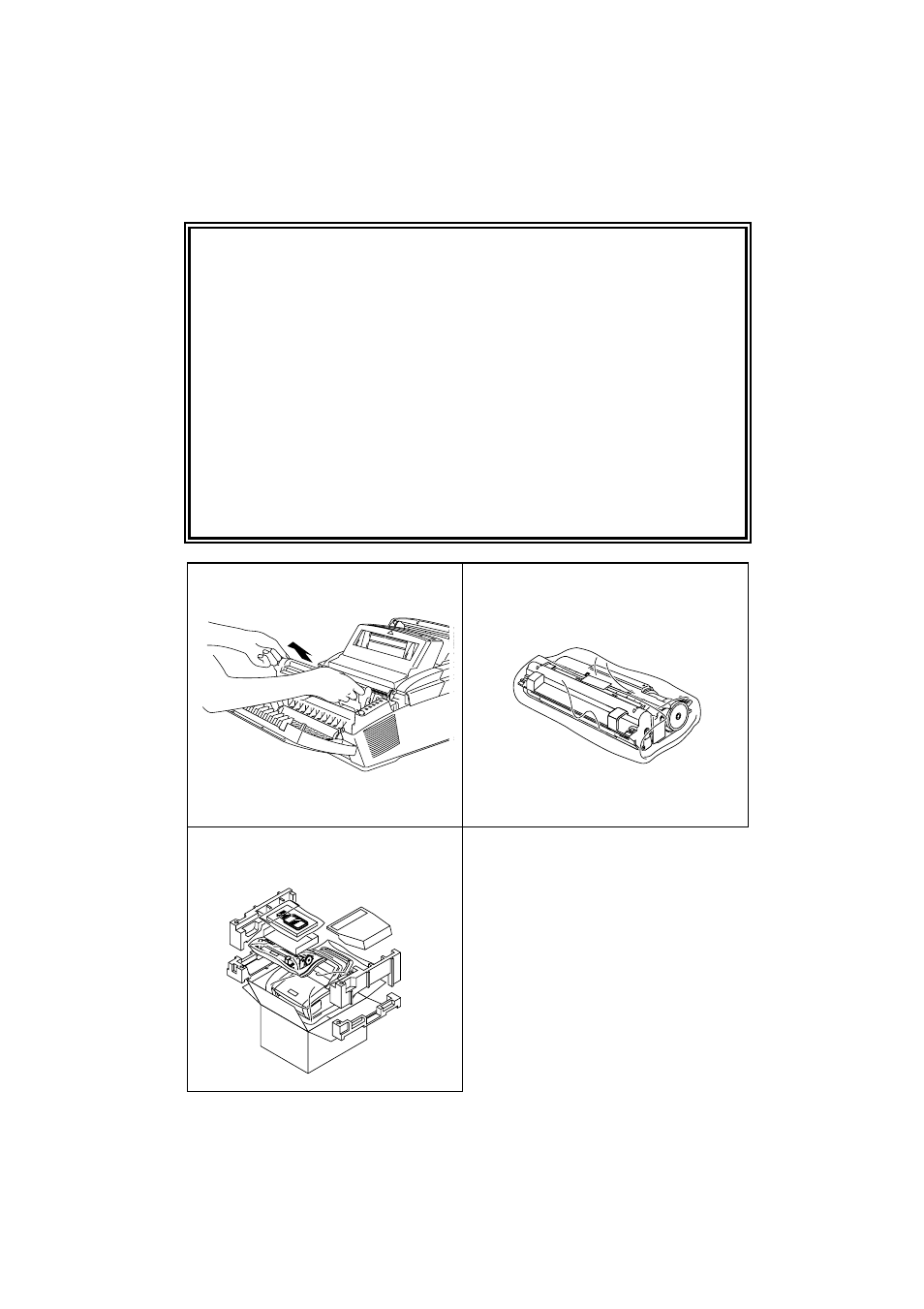 Shipment of the printer, Warning | Brother HL-1060 Series User Manual | Page 2 / 90