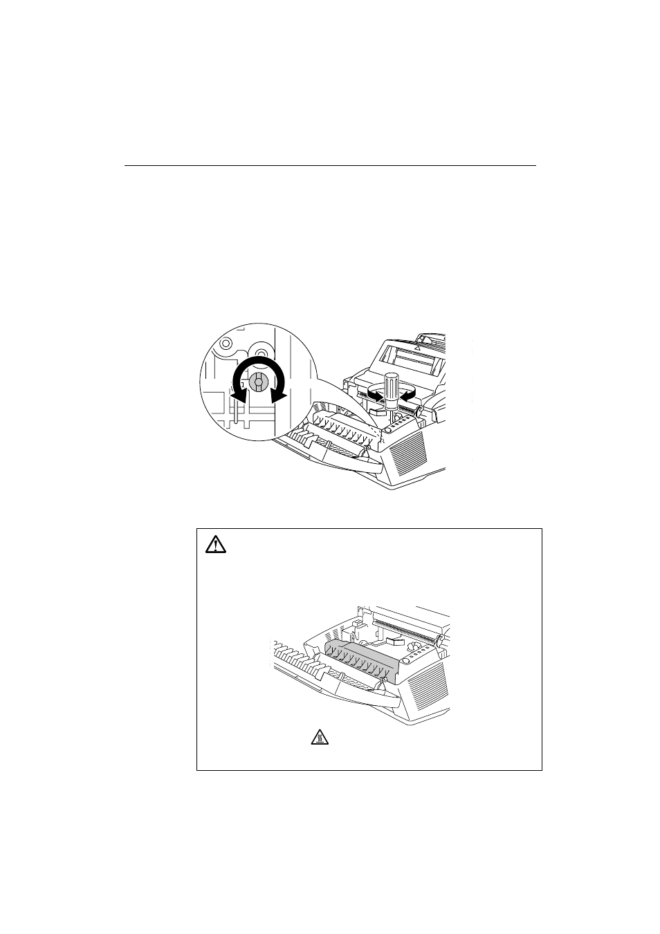 Adjusting the print density –10, Adjusting the print density, Warning | Brother HL-1060 Series User Manual | Page 56 / 90