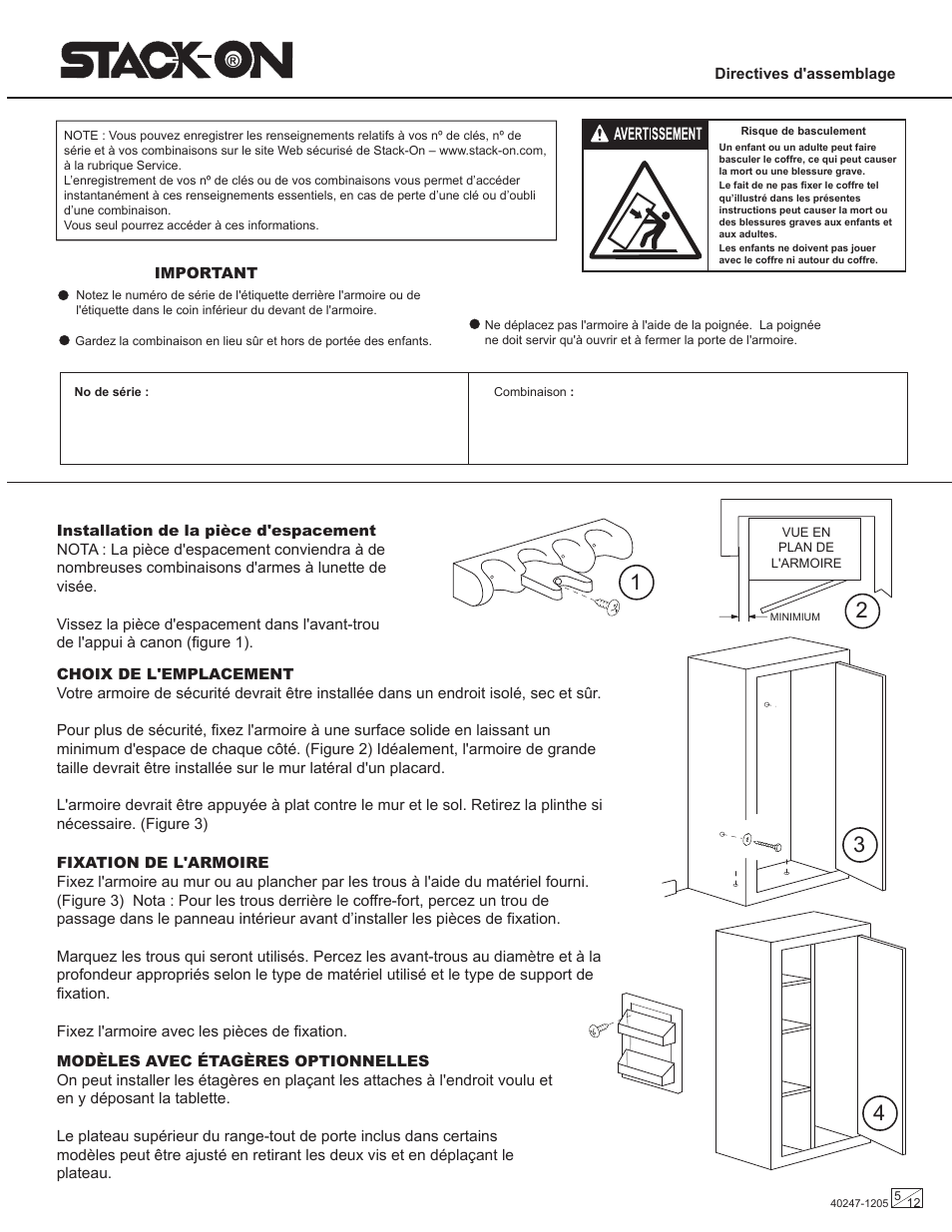 Stack-On Security Safes Combination Lock User Manual | Page 5 / 12