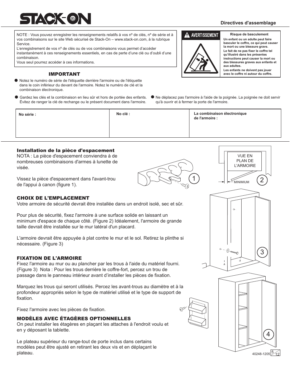 Stack-On Security Safes Electronic Lock User Manual | Page 5 / 12