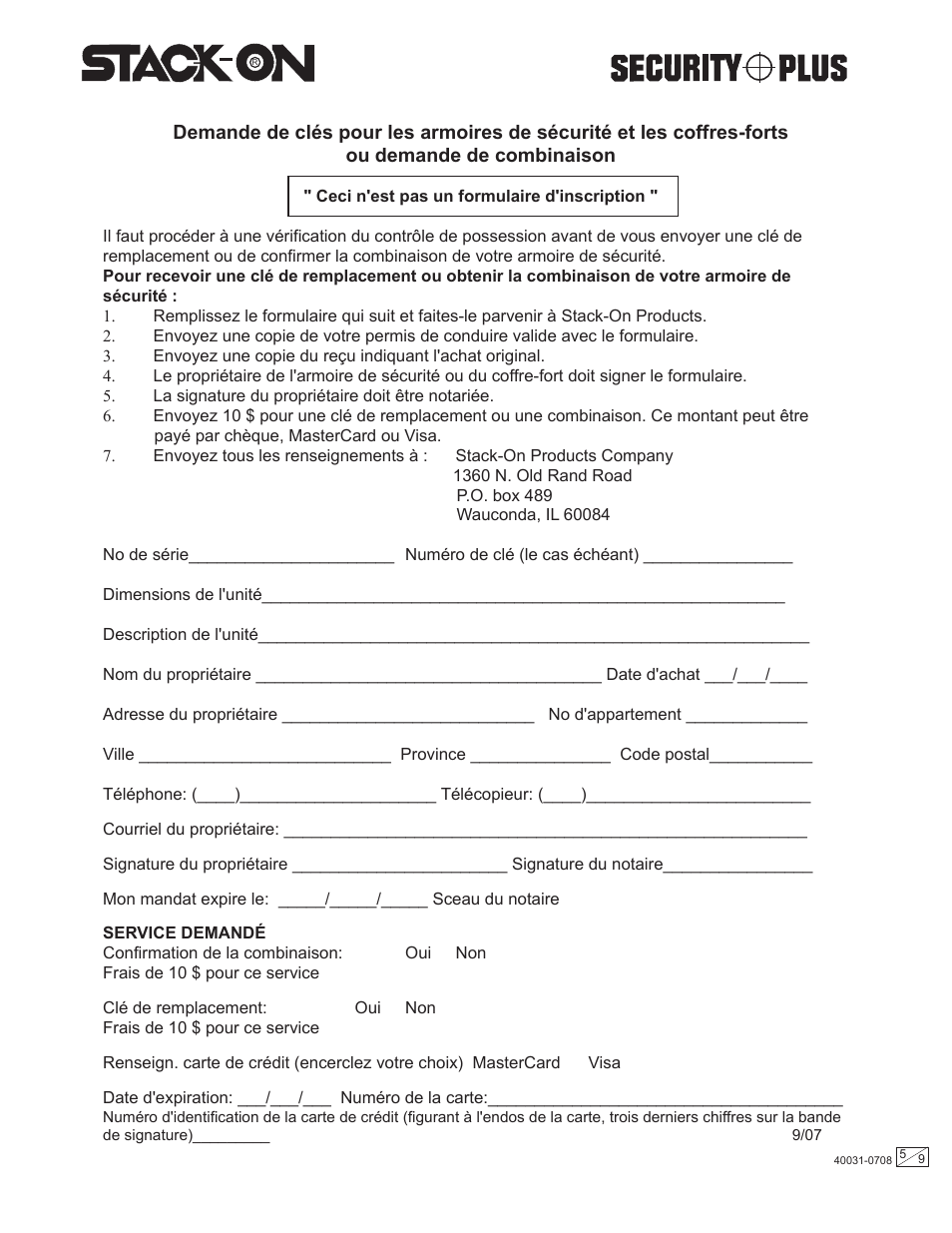 Stack-On PWS-1522 User Manual | Page 5 / 9