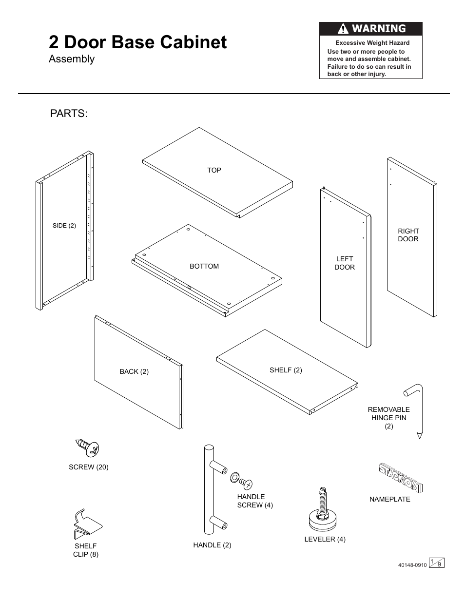 Stack-On GORTA-1600 User Manual | 9 pages