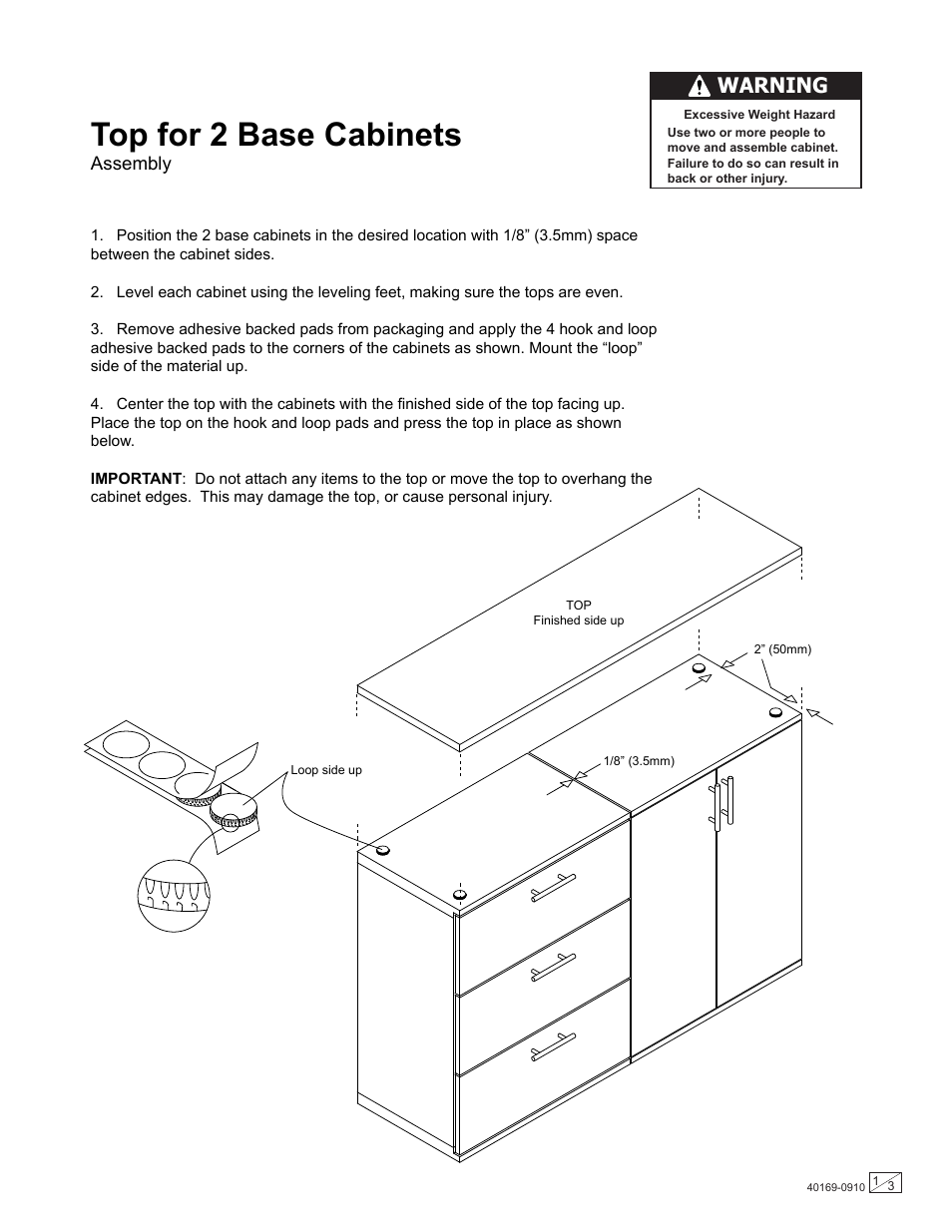 Stack-On GORTA-56 User Manual | 3 pages