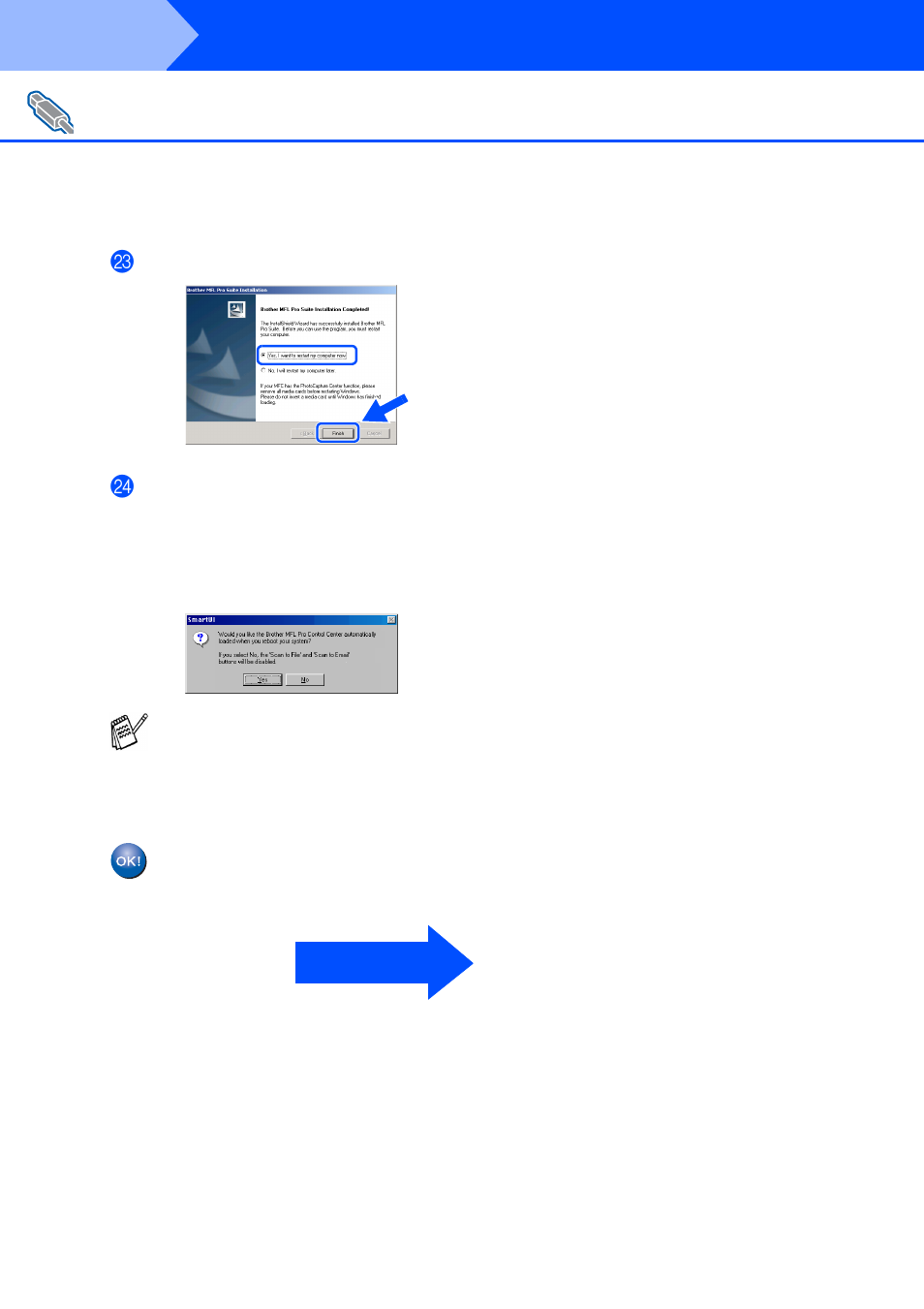 Step 2, Installing the driver & software, For windows | Brother DCP4020C User Manual | Page 16 / 25