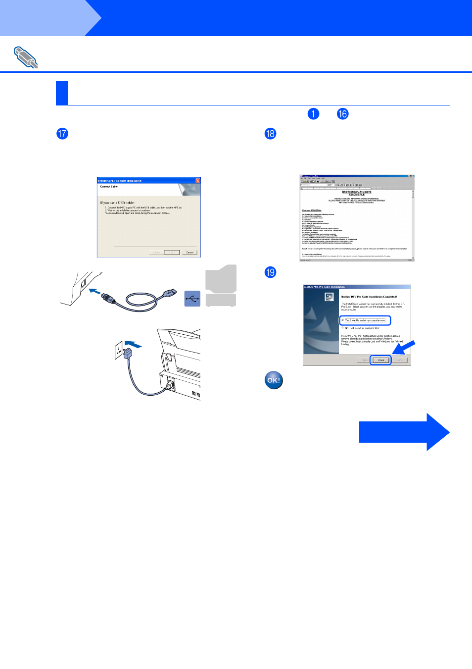 For windows® xp users only, For windows, Xp users only | Step 2, Installing the driver & software | Brother DCP4020C User Manual | Page 18 / 25