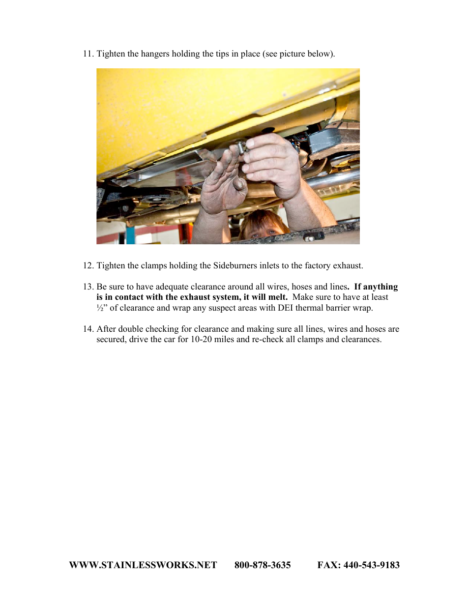 Stainless Works Chevy Camaro 2010-14 SideBurners Modular-Exhaust User Manual | Page 3 / 3