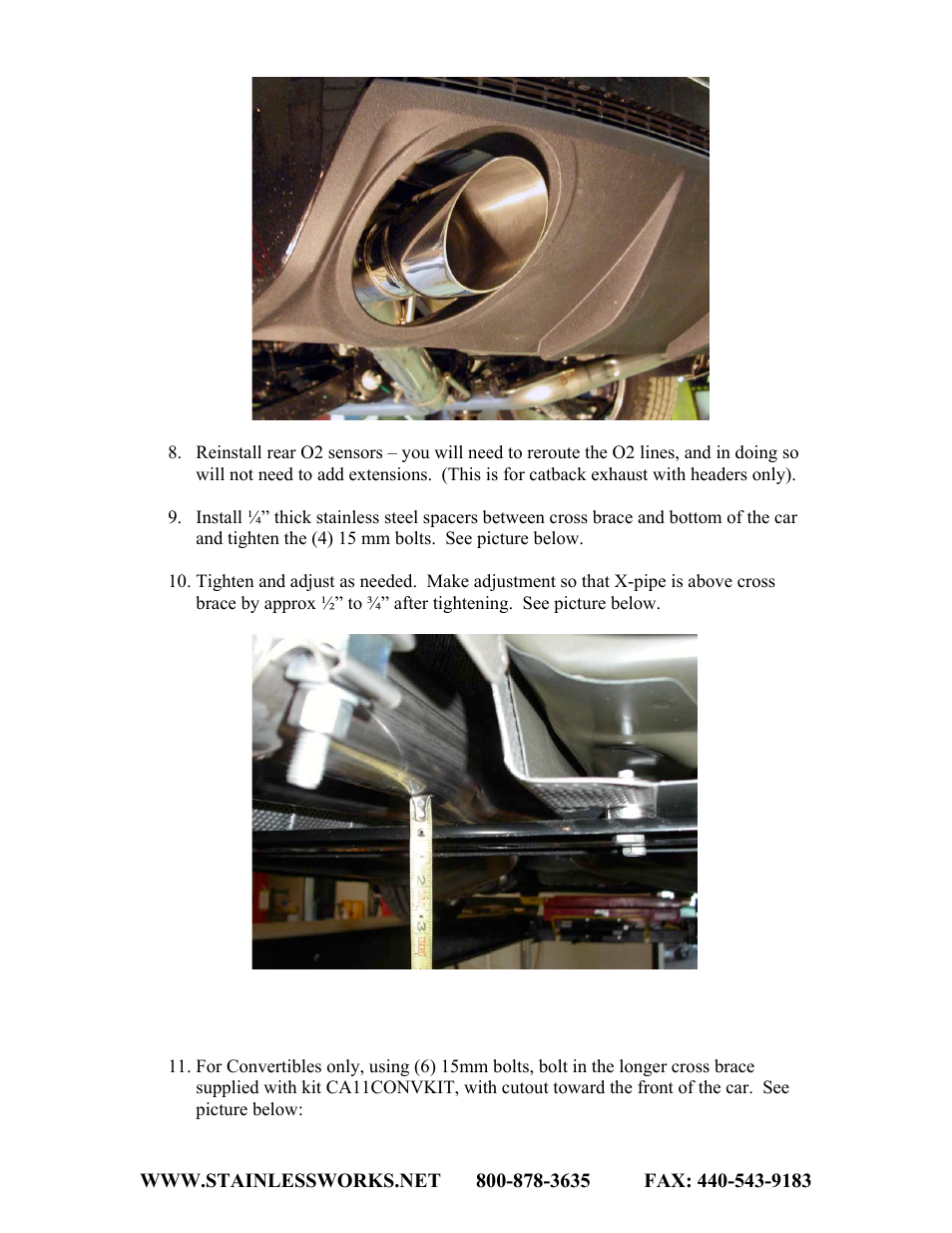 Stainless Works Chevy Camaro 6.2L 2010+ Exhaust User Manual | Page 3 / 4