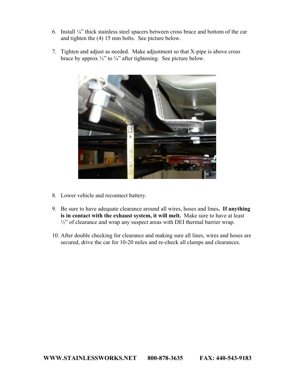 Stainless Works Chevy Camaro V6 2010+ Exhaust User Manual | Page 2 / 2