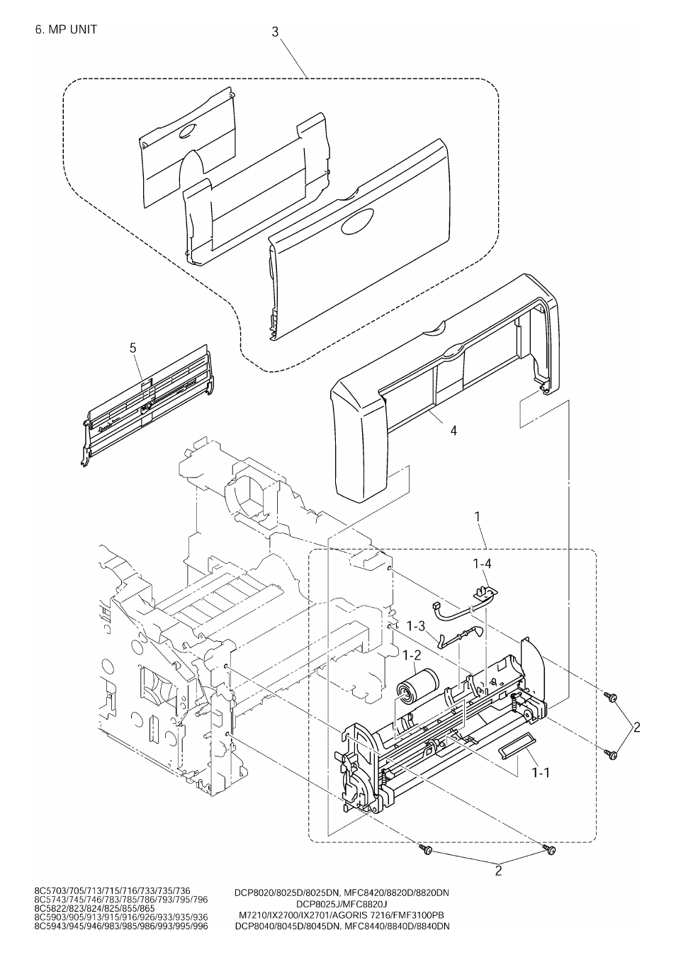 List6(mp unit) | Brother DCP8045D User Manual | Page 14 / 36