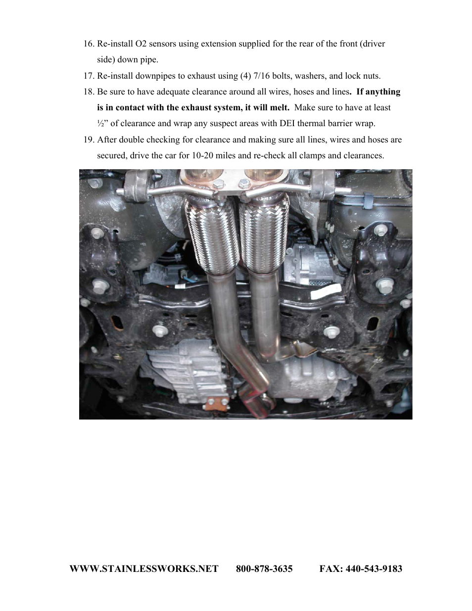 Stainless Works Ford Taurus SHO Downpipe User Manual | Page 2 / 2
