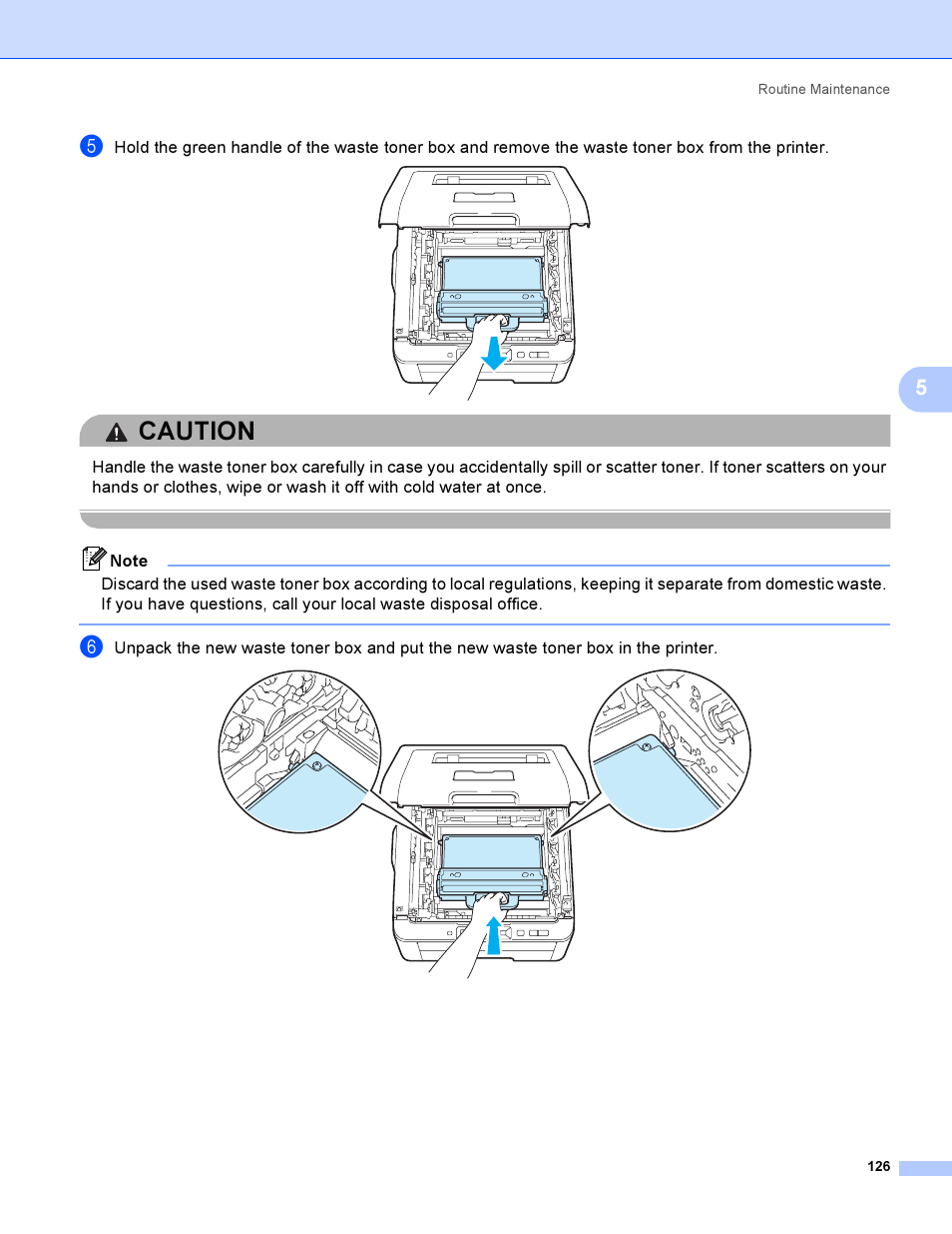 Caution | Brother HL 3070CW User Manual | Page 136 / 200