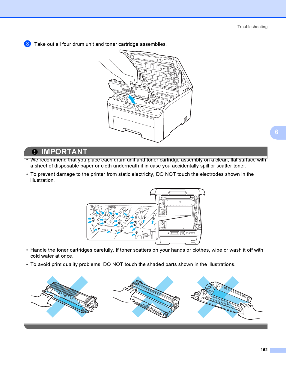 Important | Brother HL 3070CW User Manual | Page 162 / 200