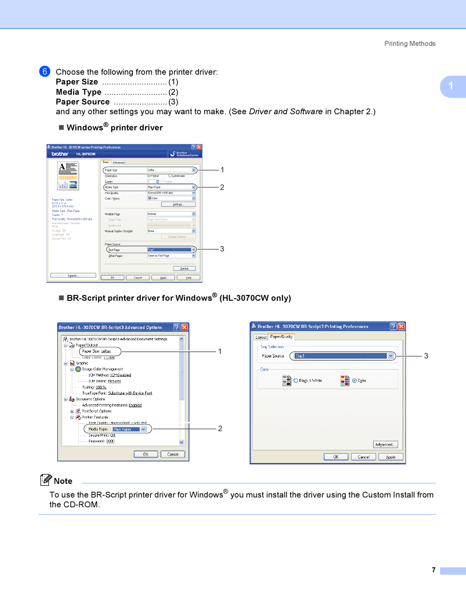 Brother HL 3070CW User Manual | Page 17 / 200