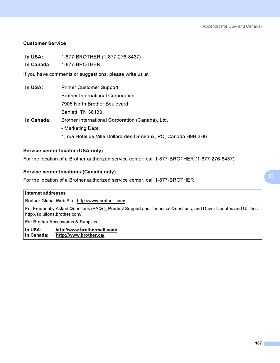 Brother HL 3070CW User Manual | Page 197 / 200