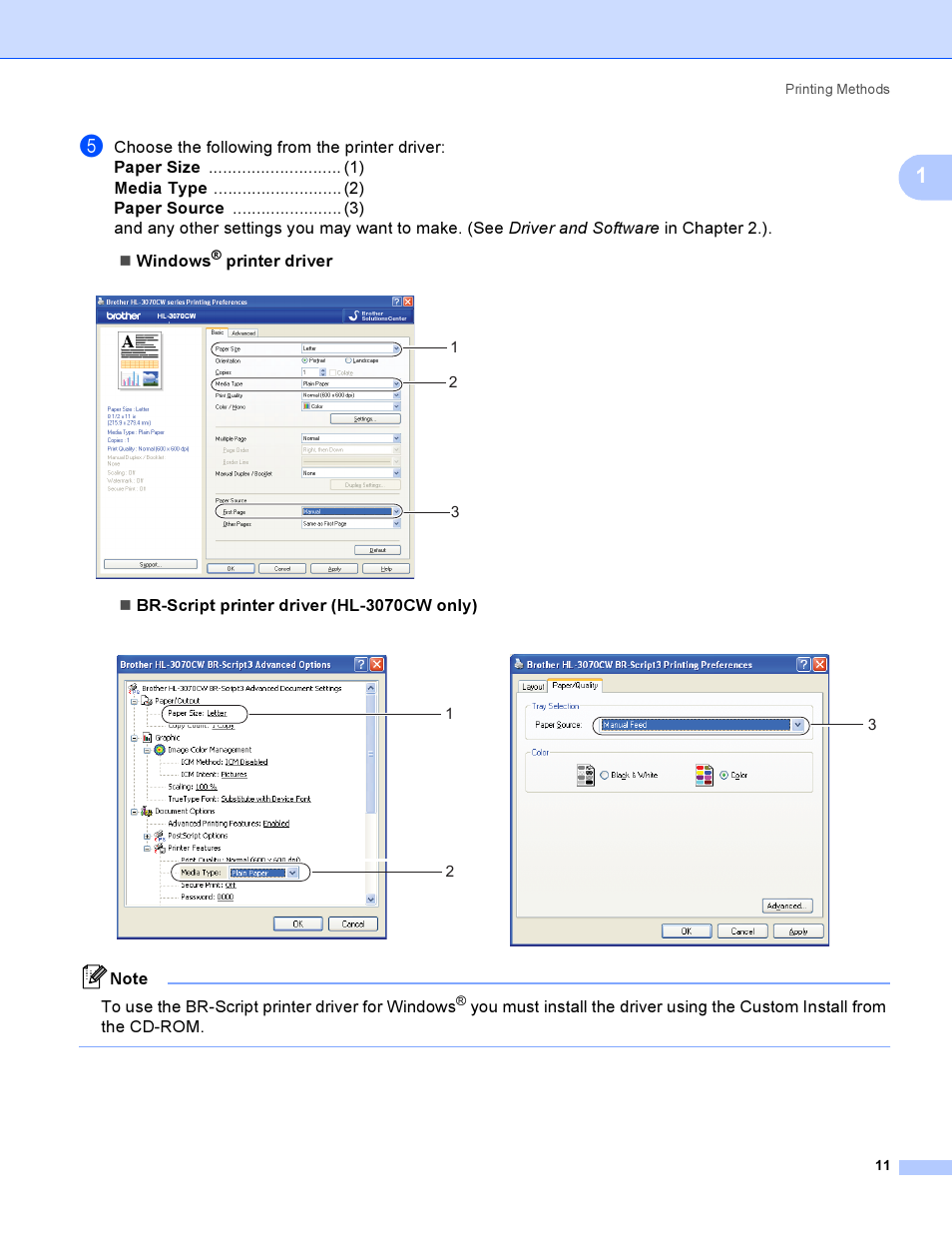 Brother HL 3070CW User Manual | Page 21 / 200