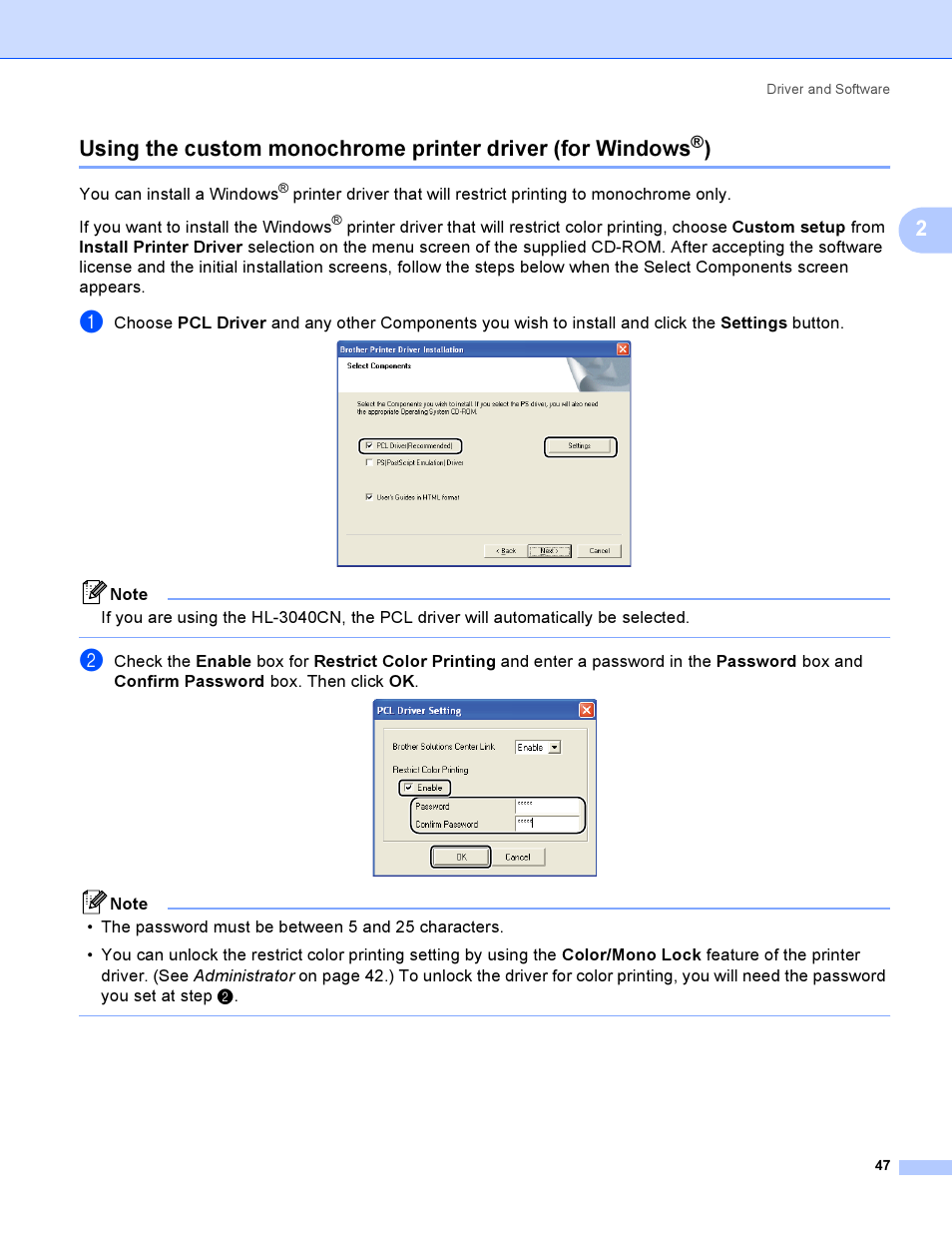 Brother HL 3070CW User Manual | Page 57 / 200