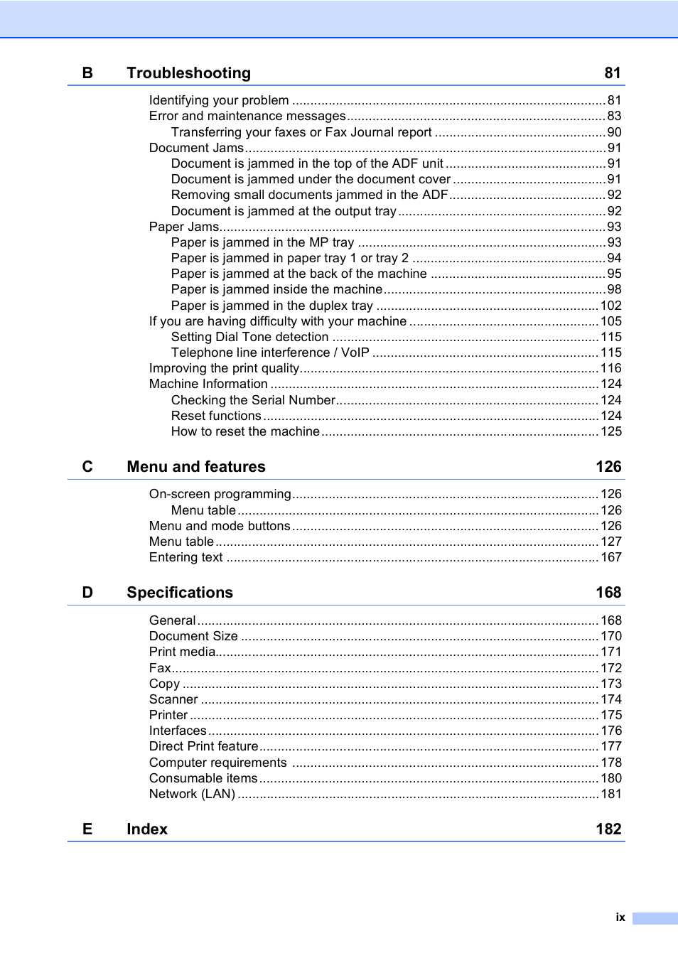Brother Copier/Printer MFC-895DW User Manual | Page 11 / 198