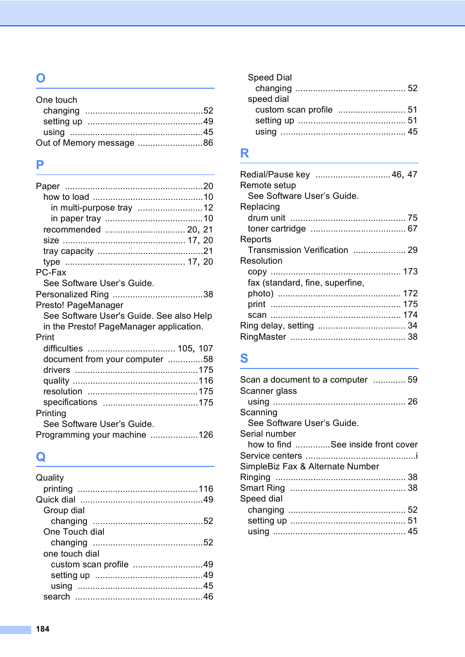 Brother Copier/Printer MFC-895DW User Manual | Page 196 / 198