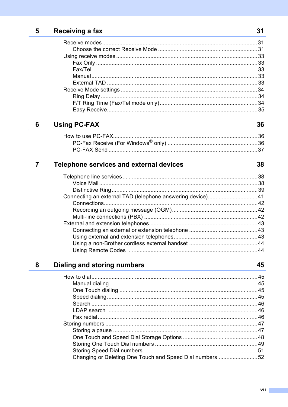 Brother Copier/Printer MFC-895DW User Manual | Page 9 / 198