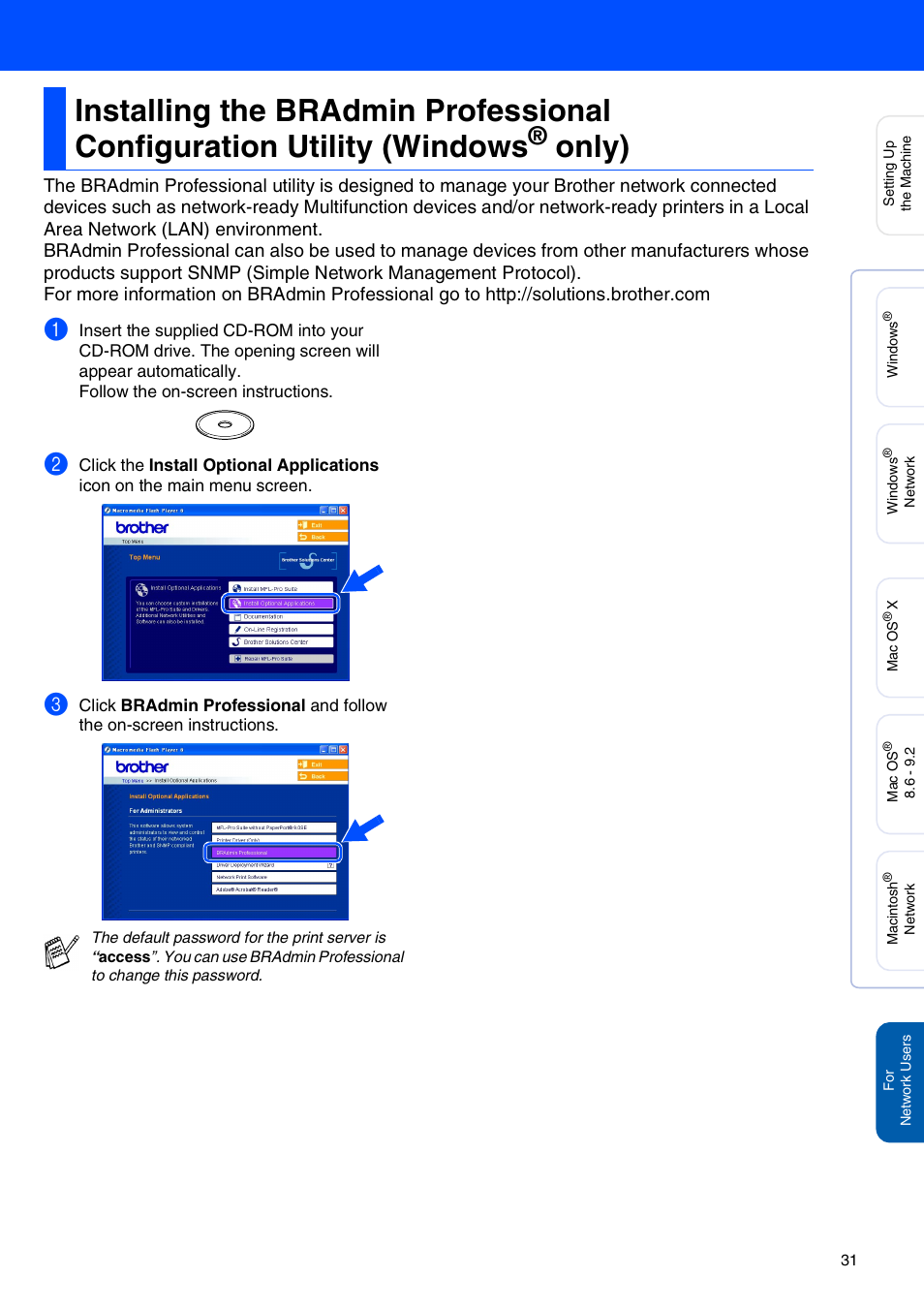 Windows, Only) | Brother MFC-5440CN User Manual | Page 33 / 37