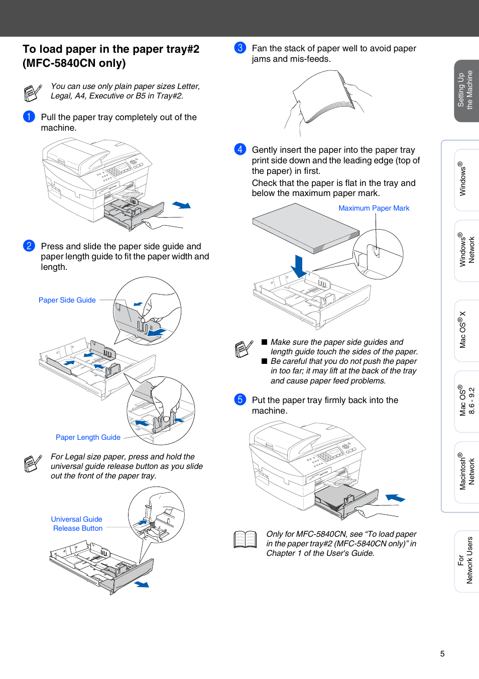 Brother MFC-5440CN User Manual | Page 7 / 37